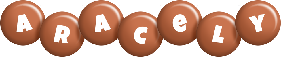 Aracely candy-brown logo