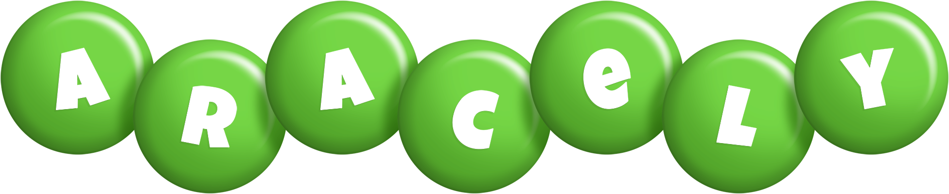 Aracely candy-green logo