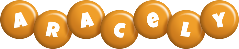 Aracely candy-orange logo