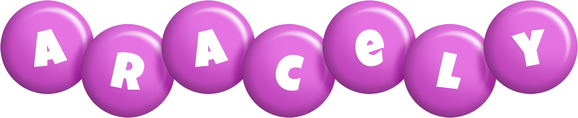 Aracely candy-purple logo