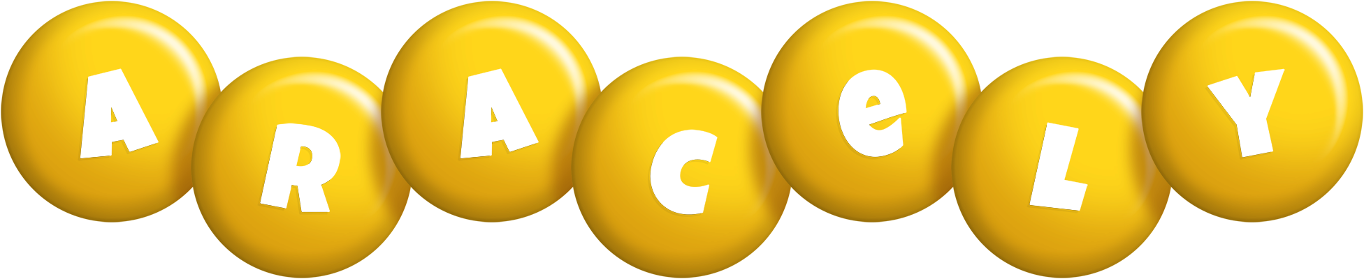 Aracely candy-yellow logo