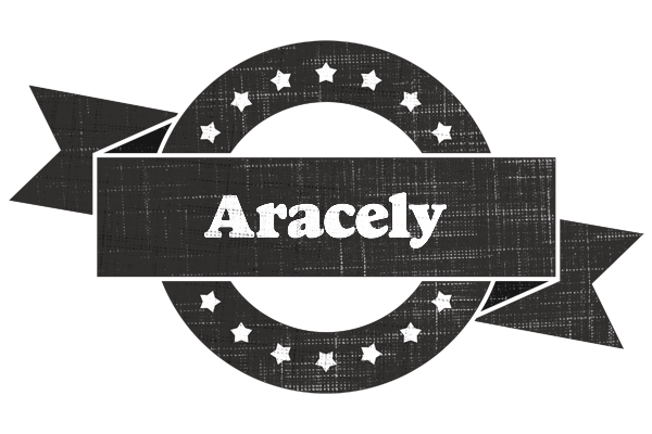 Aracely grunge logo