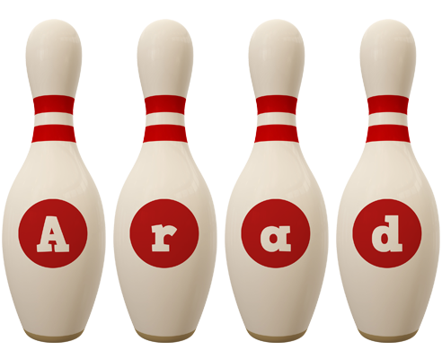 Arad bowling-pin logo