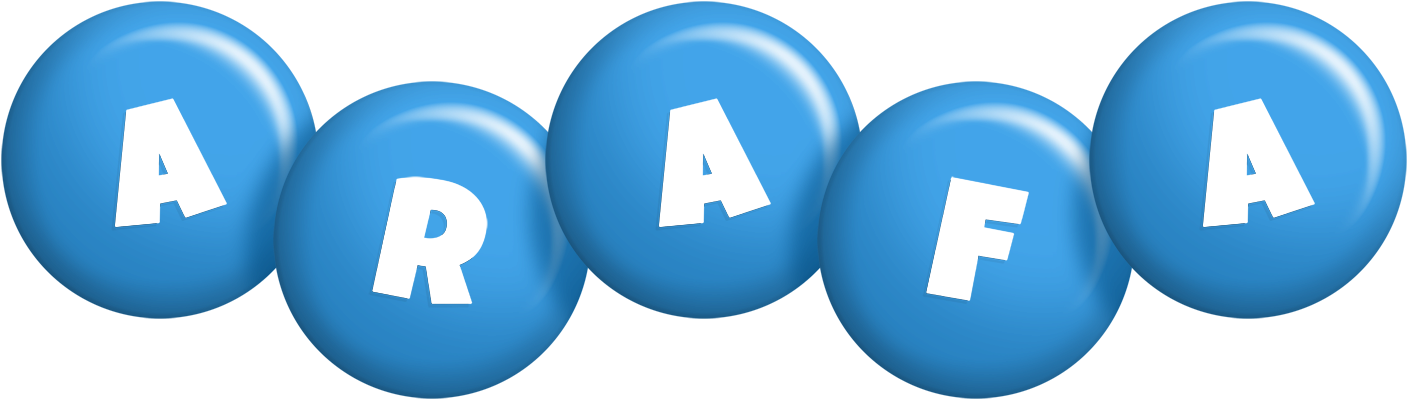 Arafa candy-blue logo