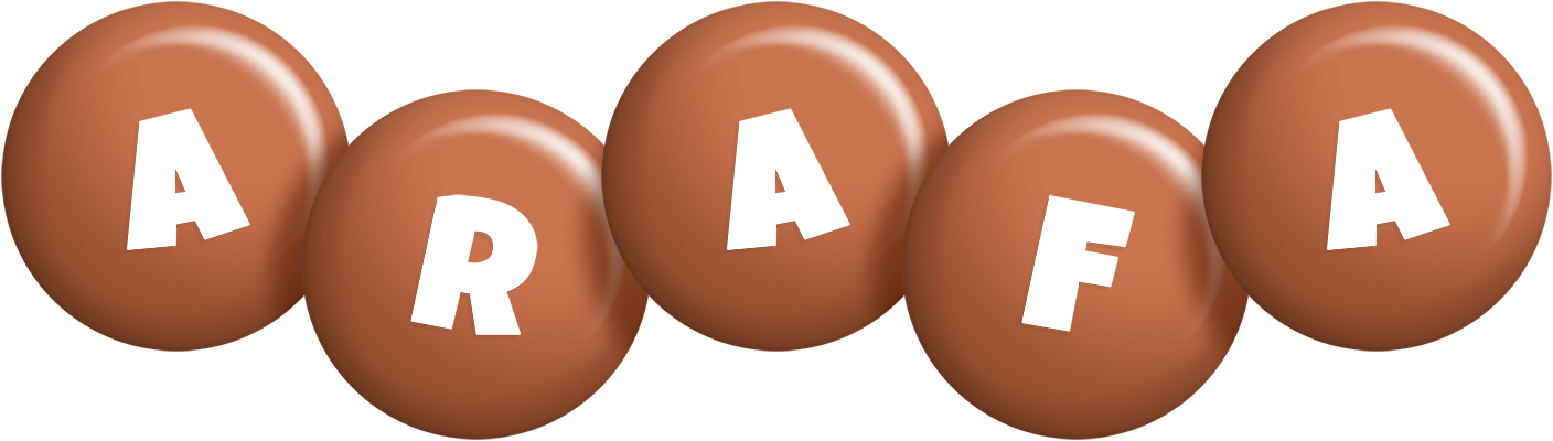 Arafa candy-brown logo