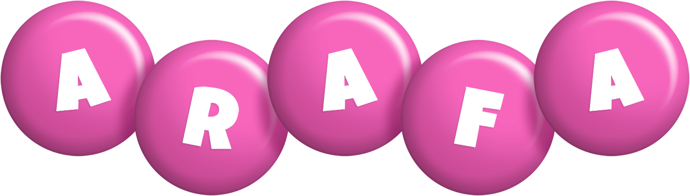 Arafa candy-pink logo