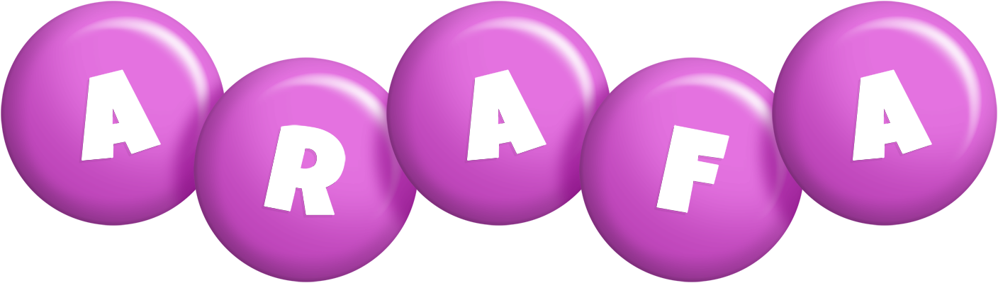 Arafa candy-purple logo