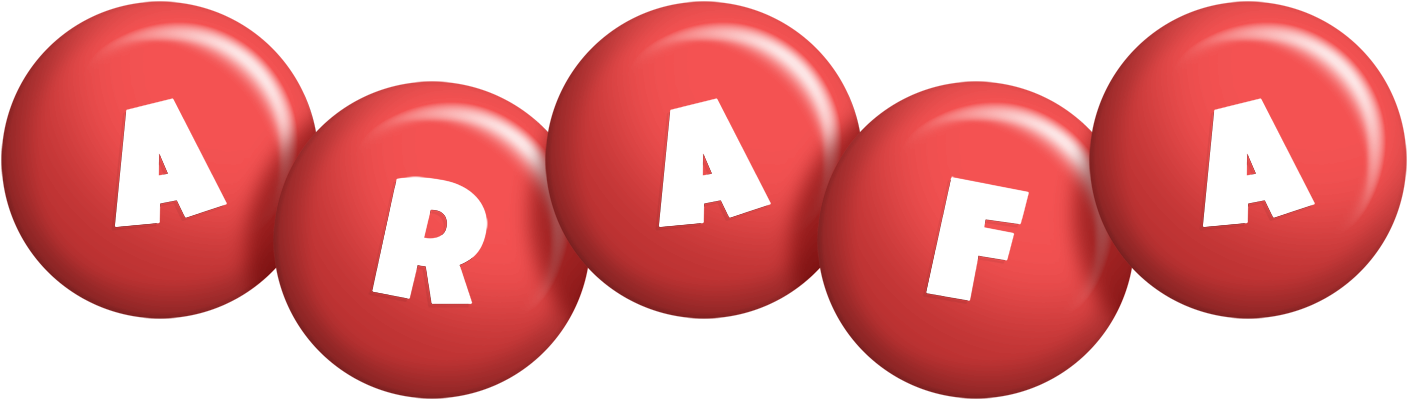 Arafa candy-red logo