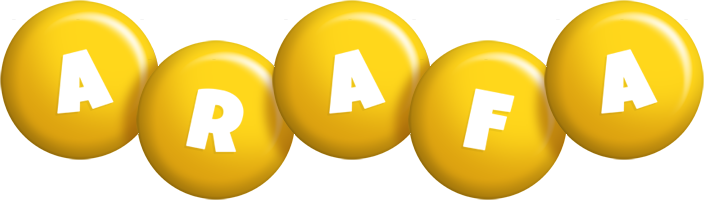 Arafa candy-yellow logo