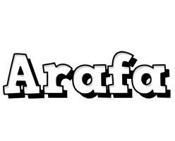 Arafa snowing logo