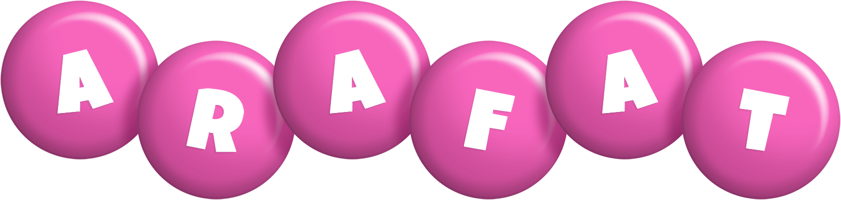 Arafat candy-pink logo