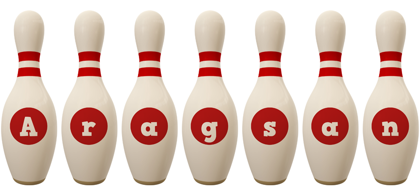 Aragsan bowling-pin logo