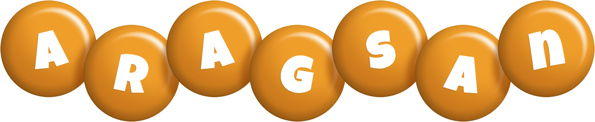 Aragsan candy-orange logo
