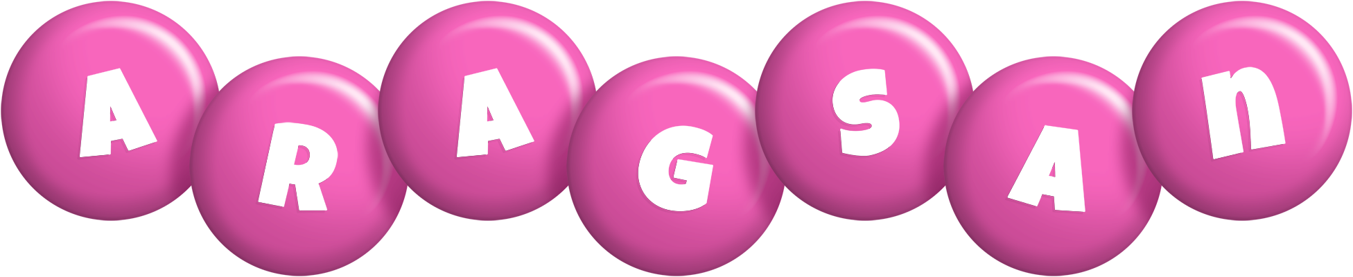 Aragsan candy-pink logo