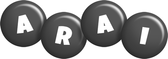 Arai candy-black logo