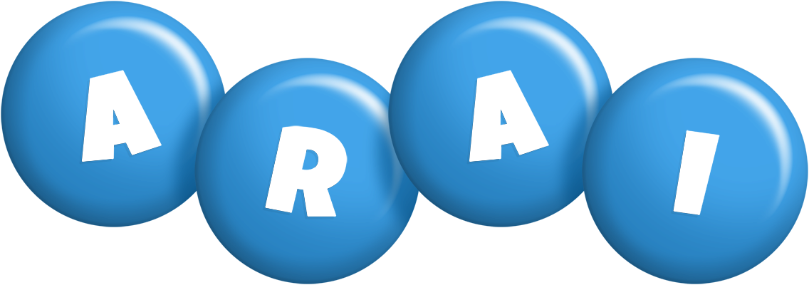 Arai candy-blue logo