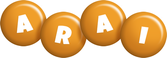 Arai candy-orange logo