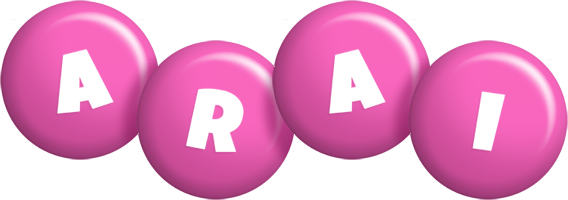 Arai candy-pink logo