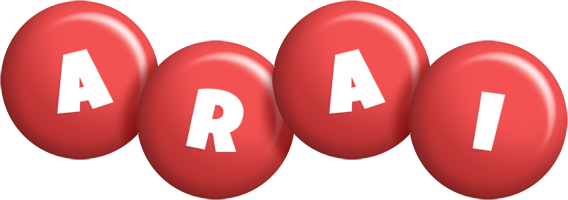 Arai candy-red logo