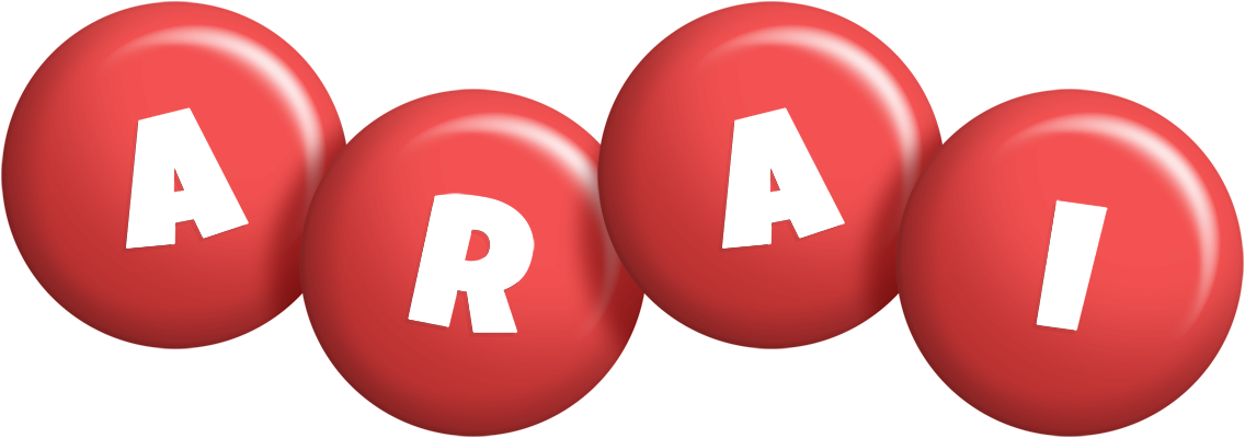 Arai candy-red logo