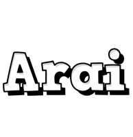 Arai snowing logo