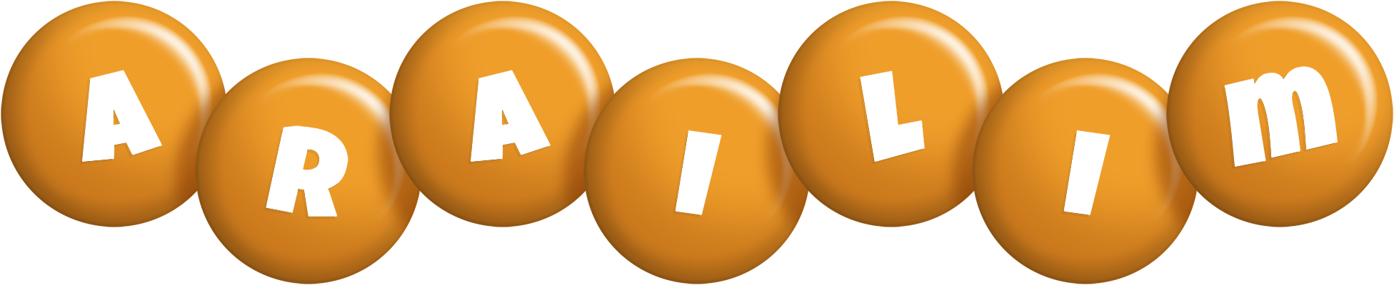 Arailim candy-orange logo