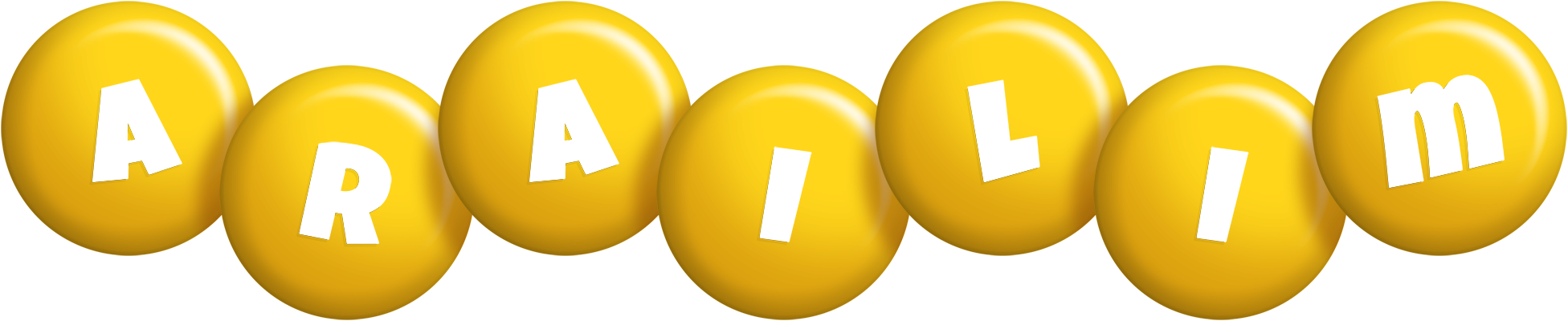 Arailim candy-yellow logo