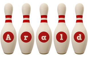 Arald bowling-pin logo