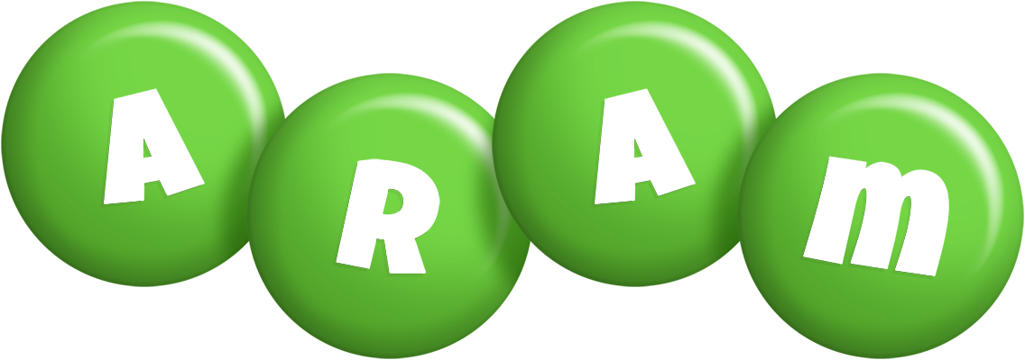Aram candy-green logo