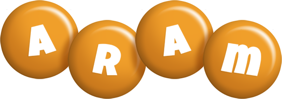 Aram candy-orange logo