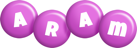 Aram candy-purple logo