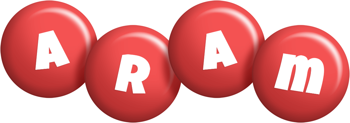 Aram candy-red logo