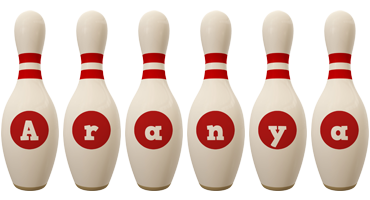 Aranya bowling-pin logo