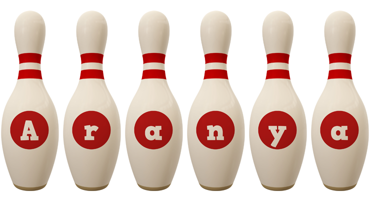 Aranya bowling-pin logo