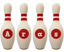 Aras bowling-pin logo