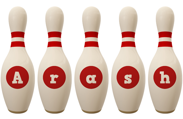 Arash bowling-pin logo