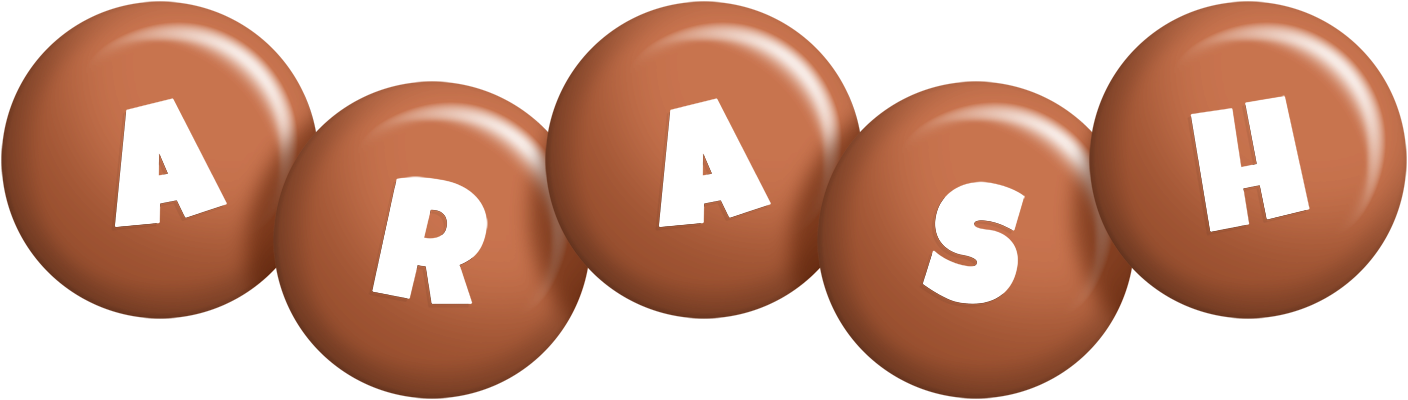 Arash candy-brown logo