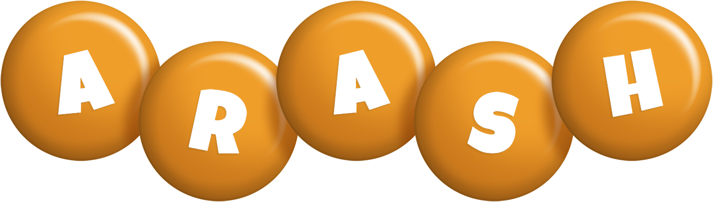 Arash candy-orange logo