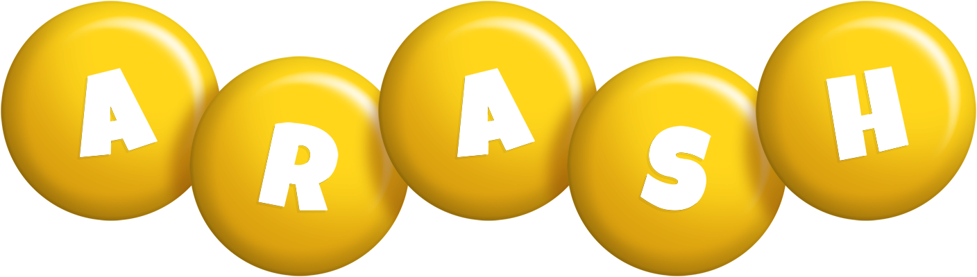 Arash candy-yellow logo