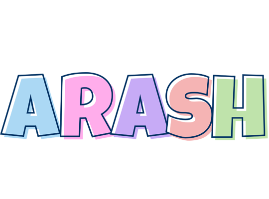 Arash pastel logo