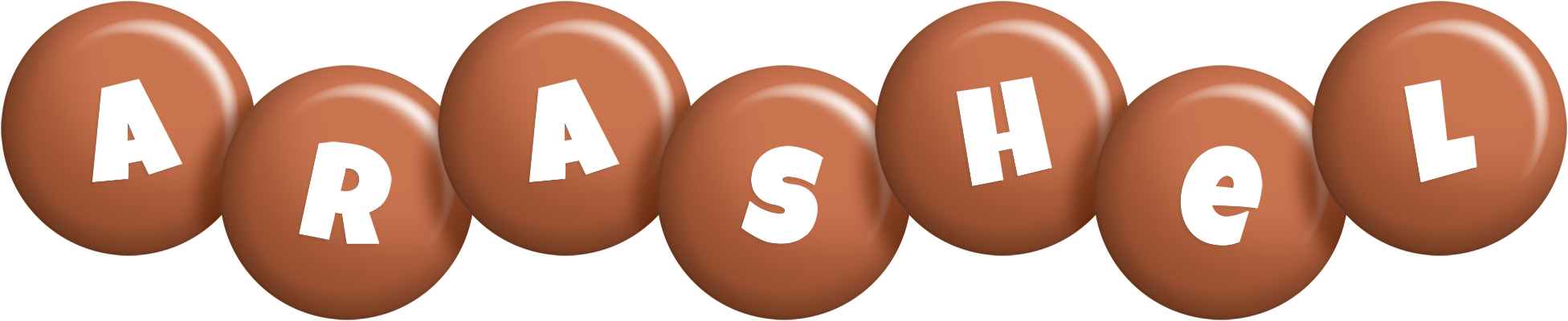 Arashel candy-brown logo