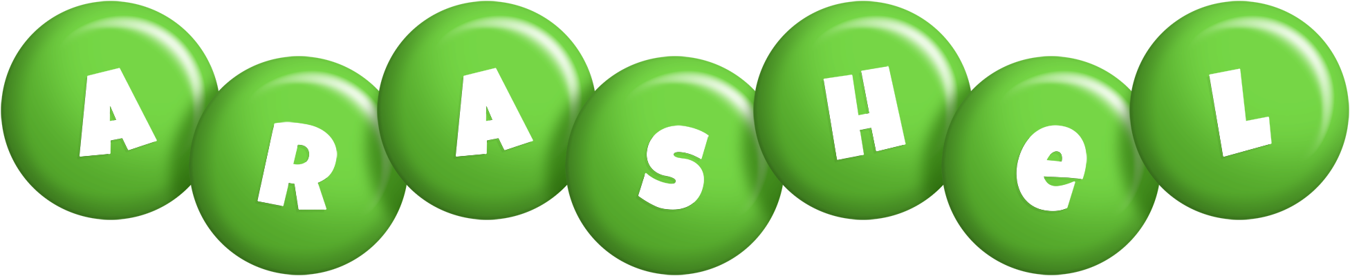Arashel candy-green logo