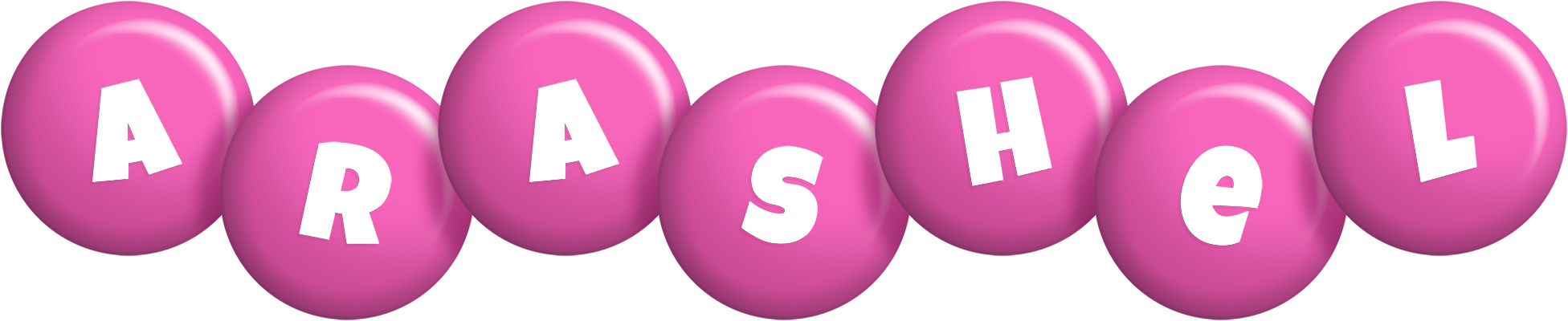 Arashel candy-pink logo