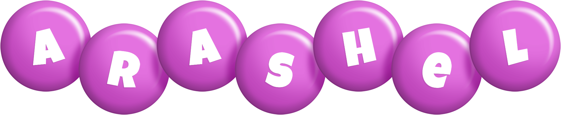 Arashel candy-purple logo