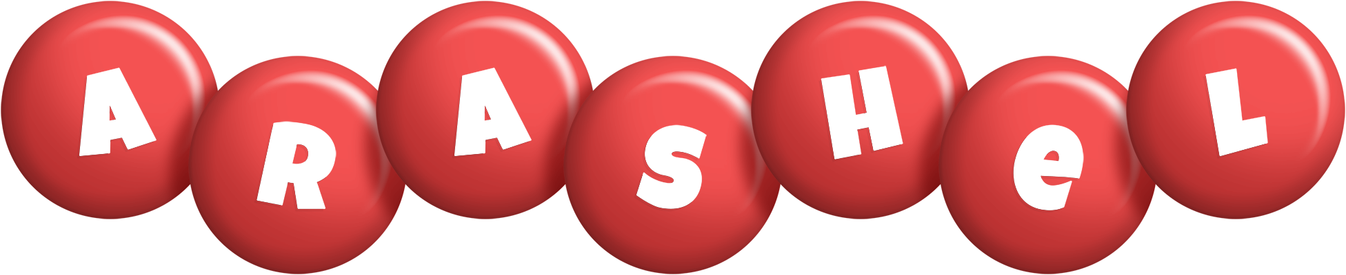 Arashel candy-red logo