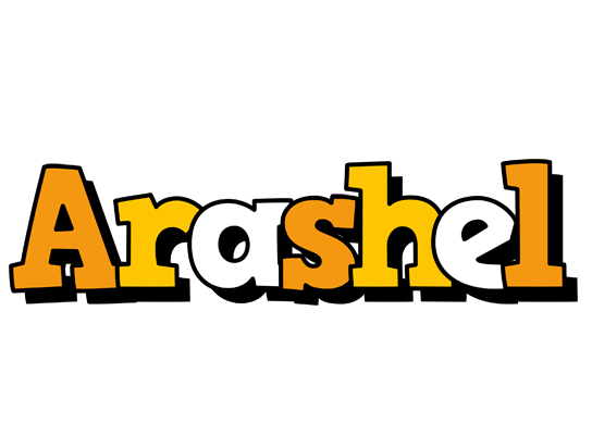 Arashel cartoon logo