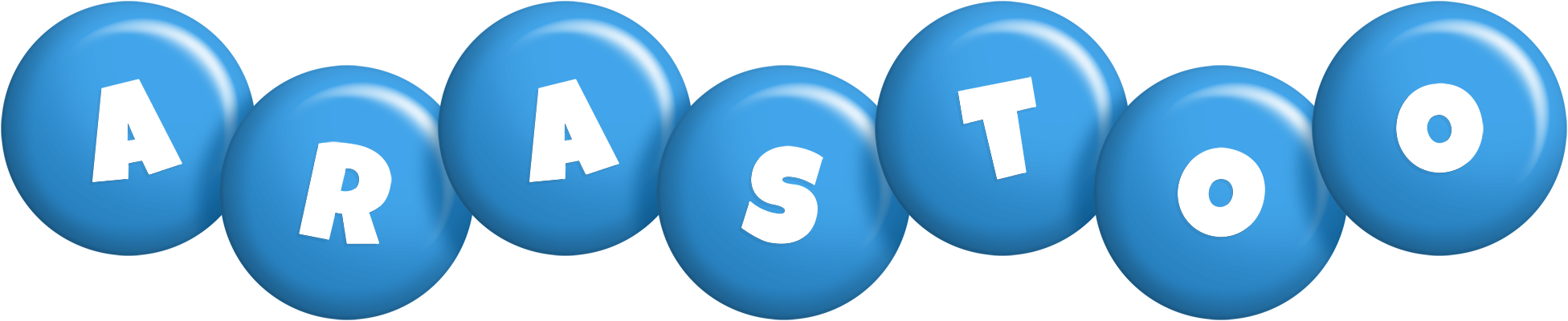 Arastoo candy-blue logo