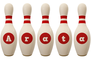 Arata bowling-pin logo