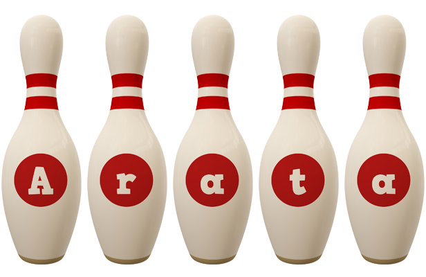 Arata bowling-pin logo