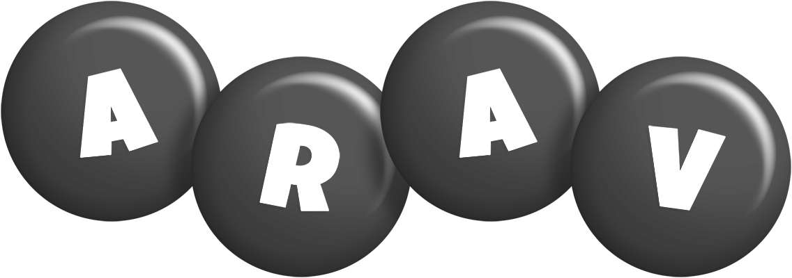 Arav candy-black logo